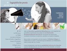 Tablet Screenshot of logopraxis-kiefer.de